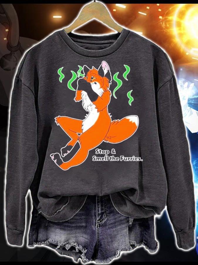 Stop And Smell The Furries T-Shirt t-shirt sweatshirt