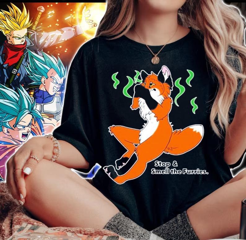 Stop And Smell The Furries T-Shirt t-shirt woman shirt