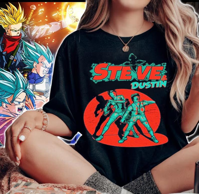 Stranger Things Steve and Dustin shirt t-shirt woman shirt