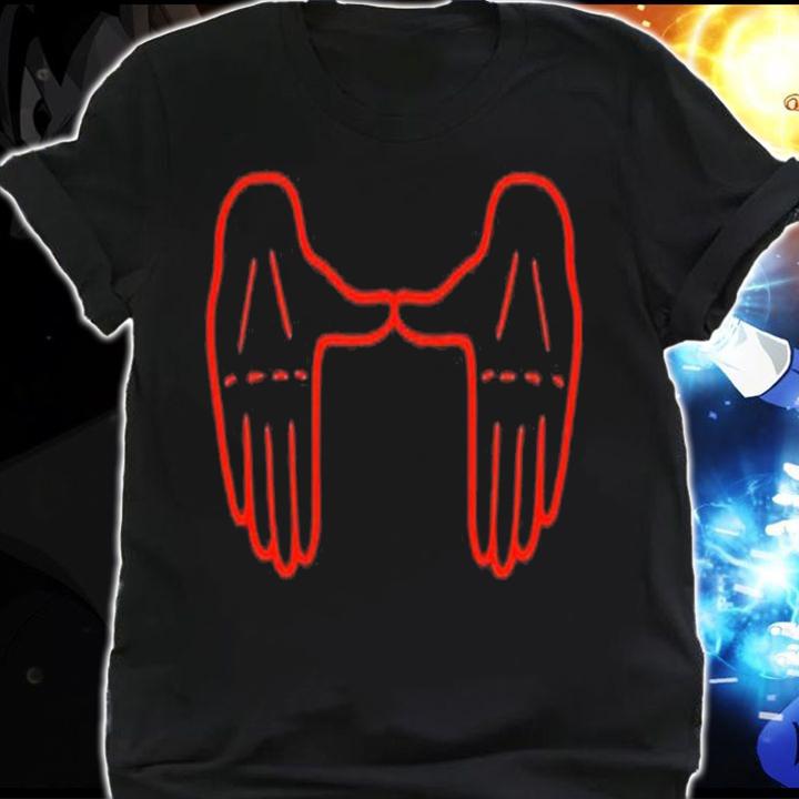 U Down hand T-shirt t-shirt shirt