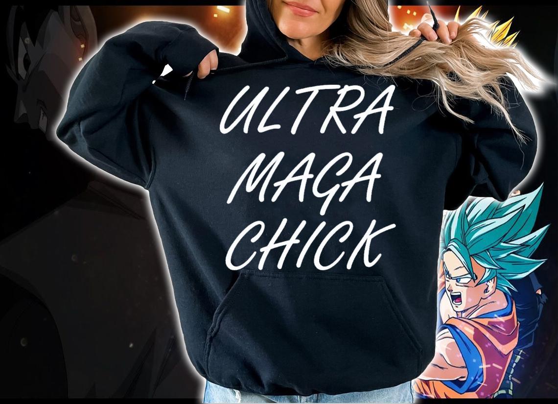 Ultra Maga Chick Support Trump 2024 President #45 Anti-Biden T-Shirt t-shirt hoodie