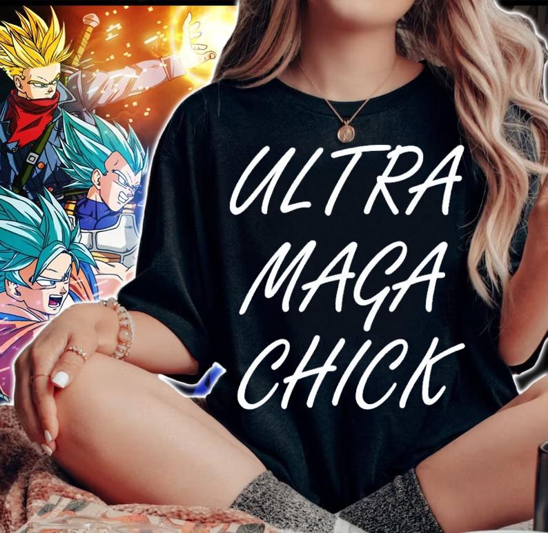 Ultra Maga Chick Support Trump 2024 President #45 Anti-Biden T-Shirt t-shirt woman shirt