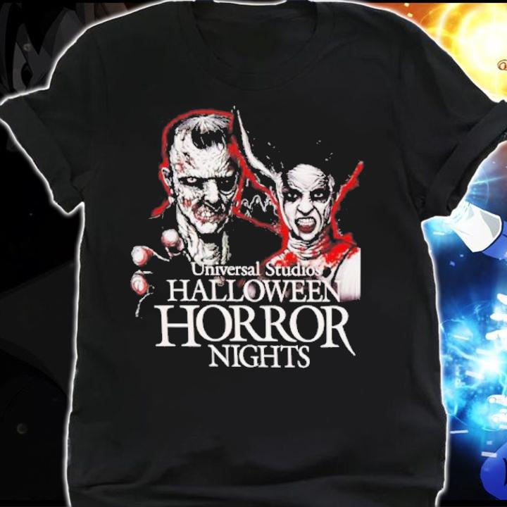 Universal Studios Halloween Horror Nights Frankenstein & Bride Of Frankenstein shirt t-shirt shirt