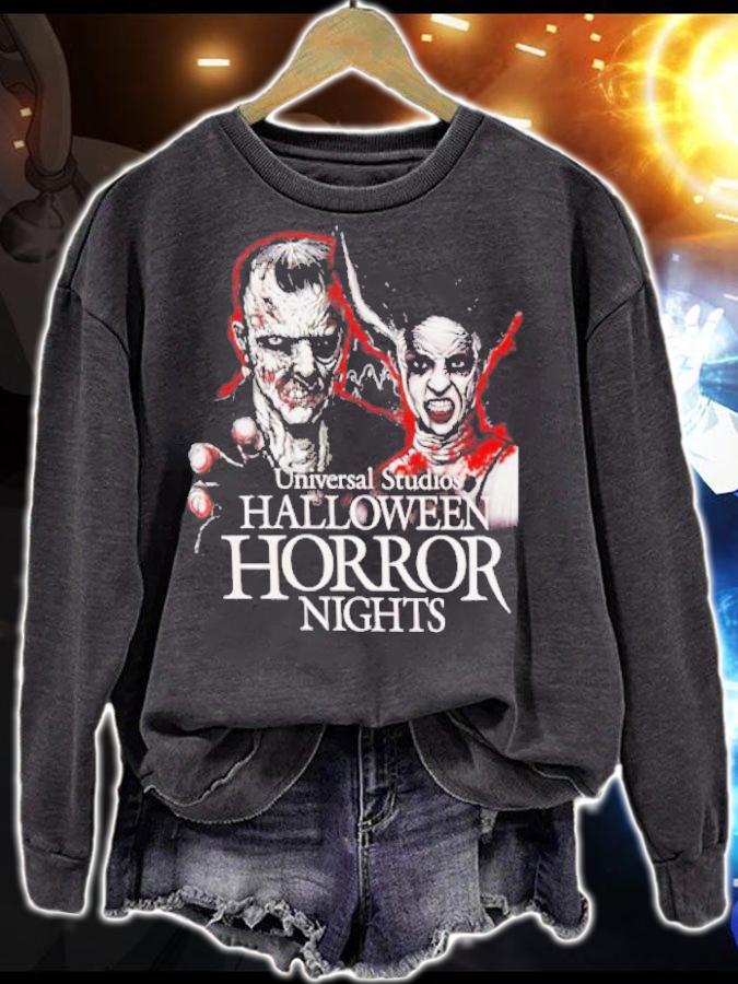 Universal Studios Halloween Horror Nights Frankenstein & Bride Of Frankenstein shirt t-shirt sweatshirt