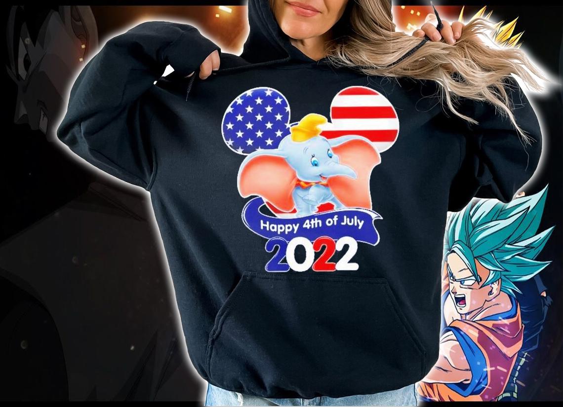Dumbo The Elephant Flag 4th Of July Colorful Disney Graphic Cartoon T-Shirt t-shirt hoodie
