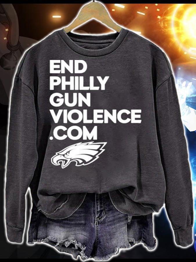 Eagles Cheerleaders End Philly Gun Violence Com Philadelphia Eagles T-Shirt t-shirt sweatshirt