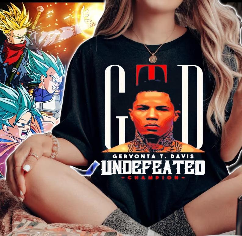 Gervonta Davis Undefeated Champion T-Shirt t-shirt woman shirt