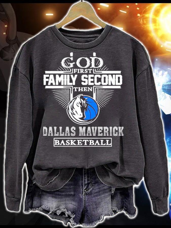 God First Family Second Then Dallas Maverick Basketball 2022 Shirt t-shirt sweatshirt