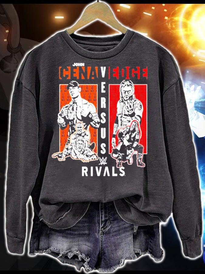 John Cena Vs. Edge Black Rivals WWE Shirt t-shirt sweatshirt