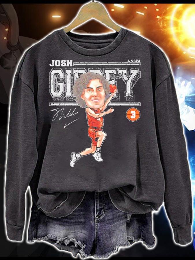 Josh Giddey Oklahoma City Cartoon Basketball Signature Shirt t-shirt sweatshirt