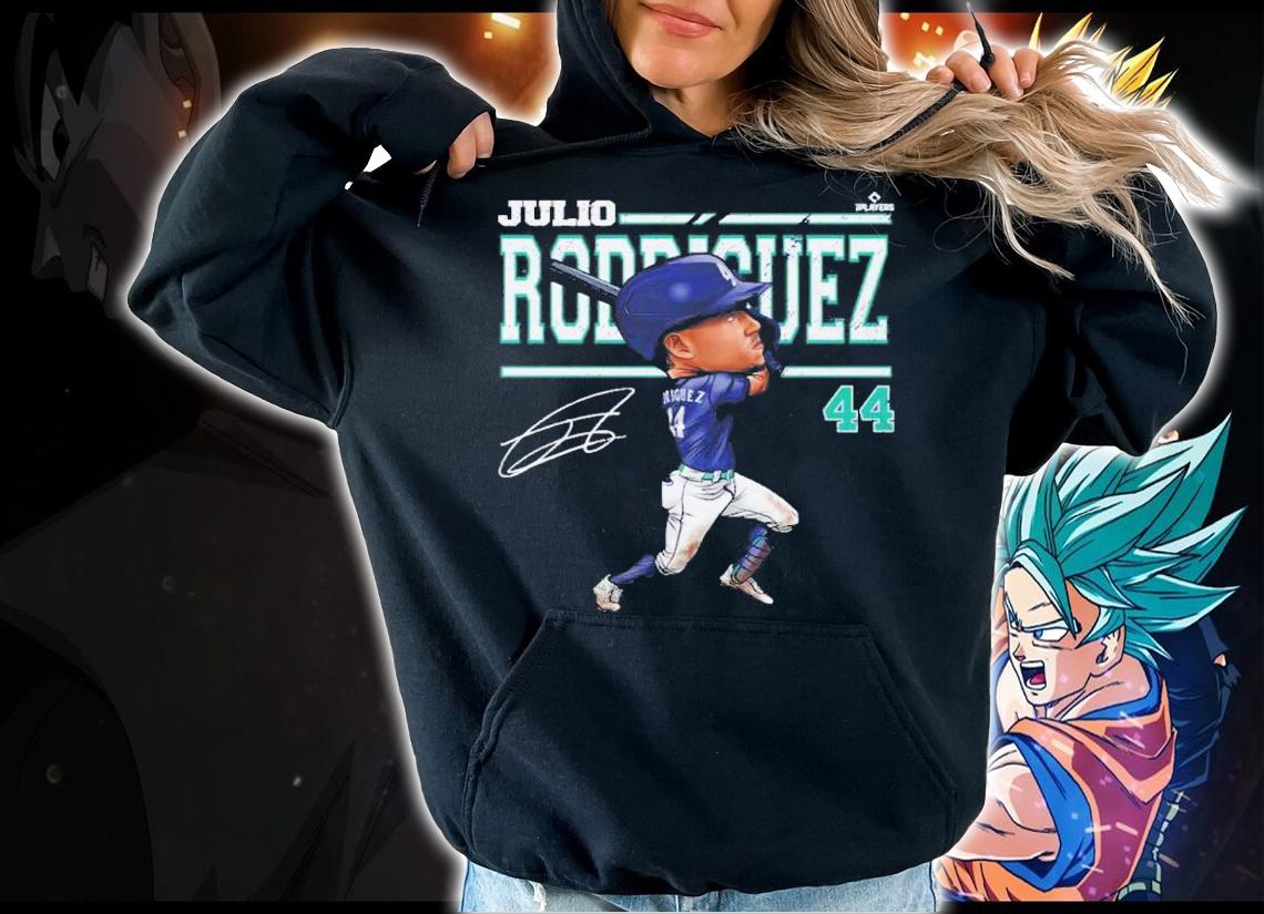 Julio Rodriguez Seattle Cartoon Basketball Signature Shirt t-shirt hoodie