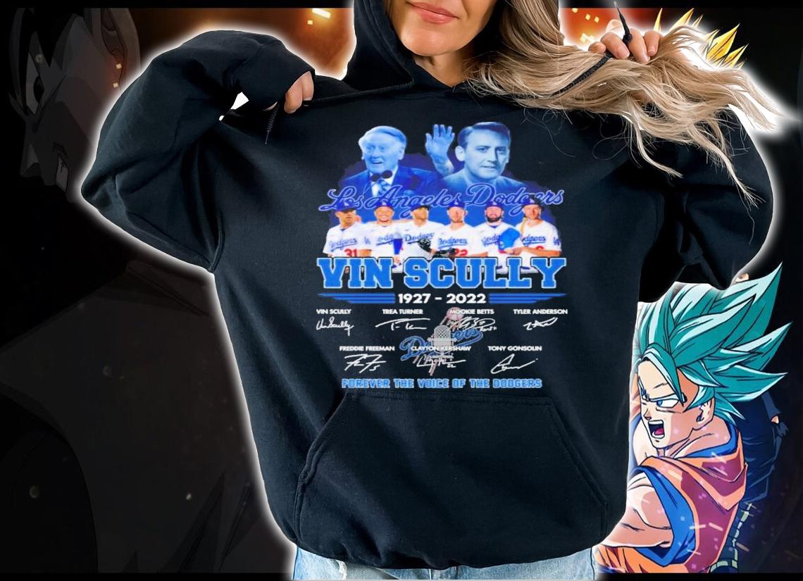 Los Angeles Dodgers Vin Scully 1927-2022 Forever The Voice Of The Dodger Signatures Shirt t-shirt hoodie