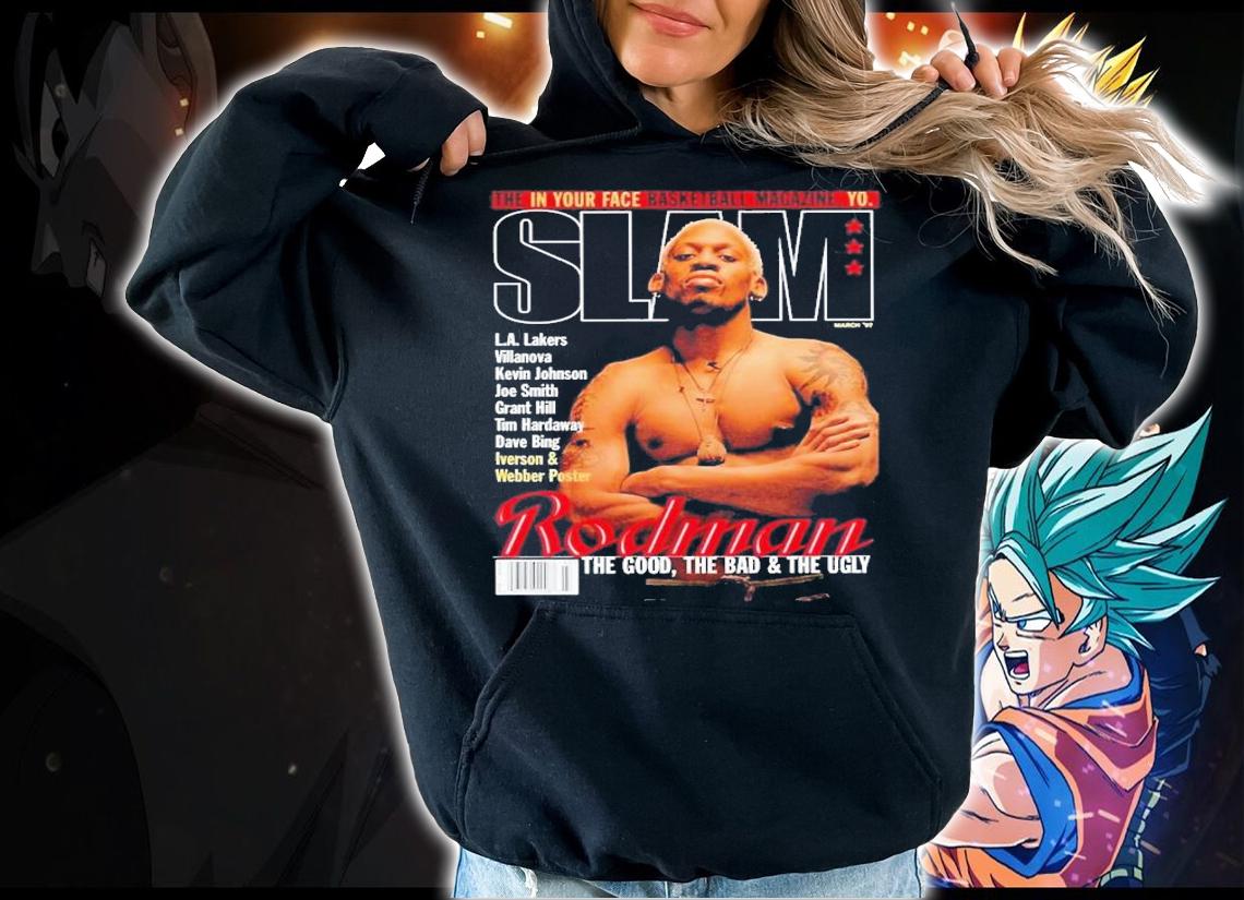 Magazine Cover Style Dennis Rodman Fan T-Shirt t-shirt hoodie