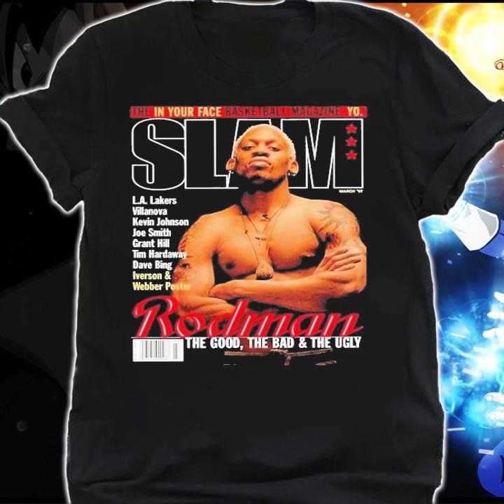 Magazine Cover Style Dennis Rodman Fan T-Shirt t-shirt shirt