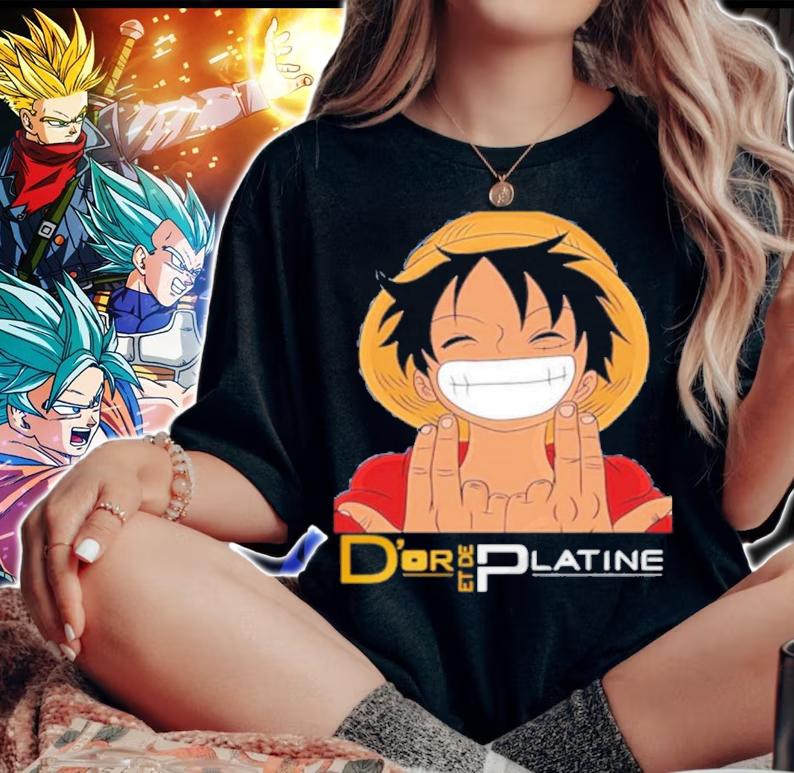 One Piece D'or Et De Platine Shirt t-shirt woman shirt
