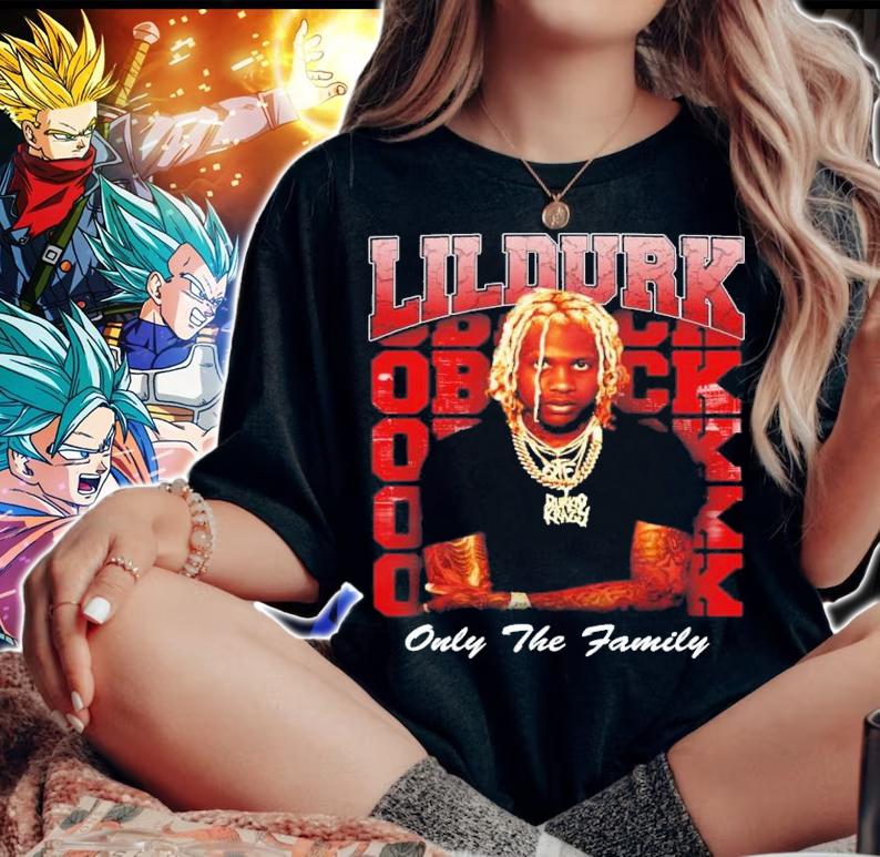 Only The Family Lil Durk Vintage T-Shirt t-shirt woman shirt
