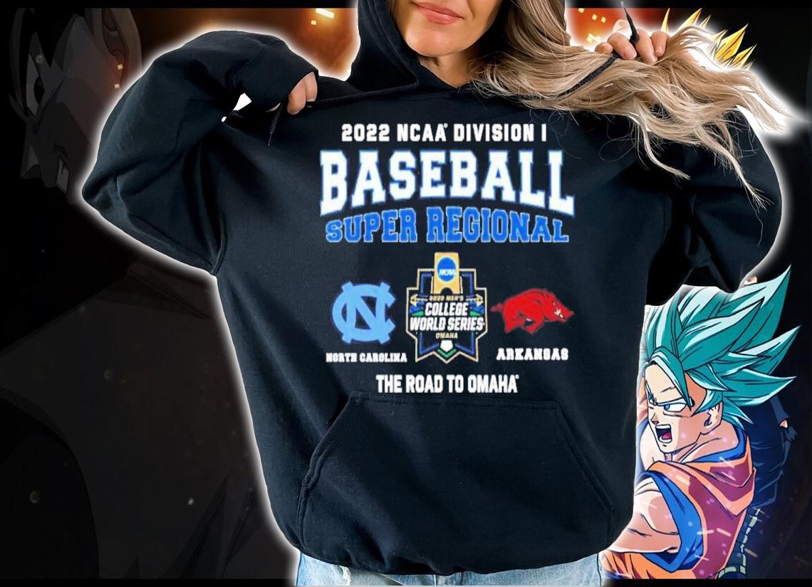 NCAA Division I Baseball Super Regional North Carolina Vs Arkansas The Road To Omaha t-shirt hoodie