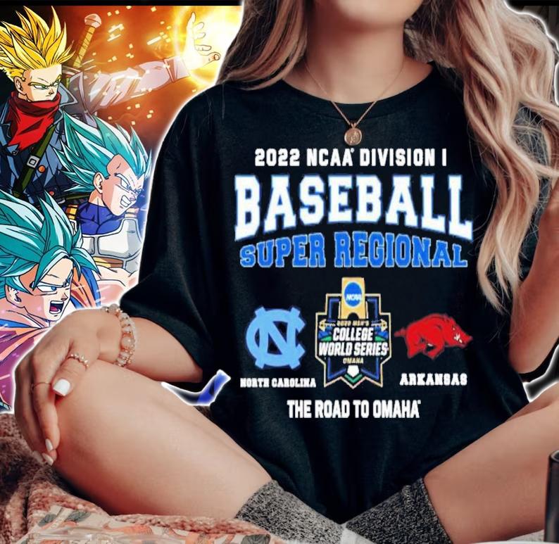 NCAA Division I Baseball Super Regional North Carolina Vs Arkansas The Road To Omaha t-shirt woman shirt
