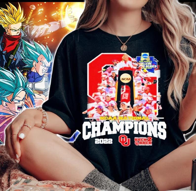 NCAA National Champions 2022 Back To Back Oklahoma Sooners Softball Team Shirt t-shirt woman shirt