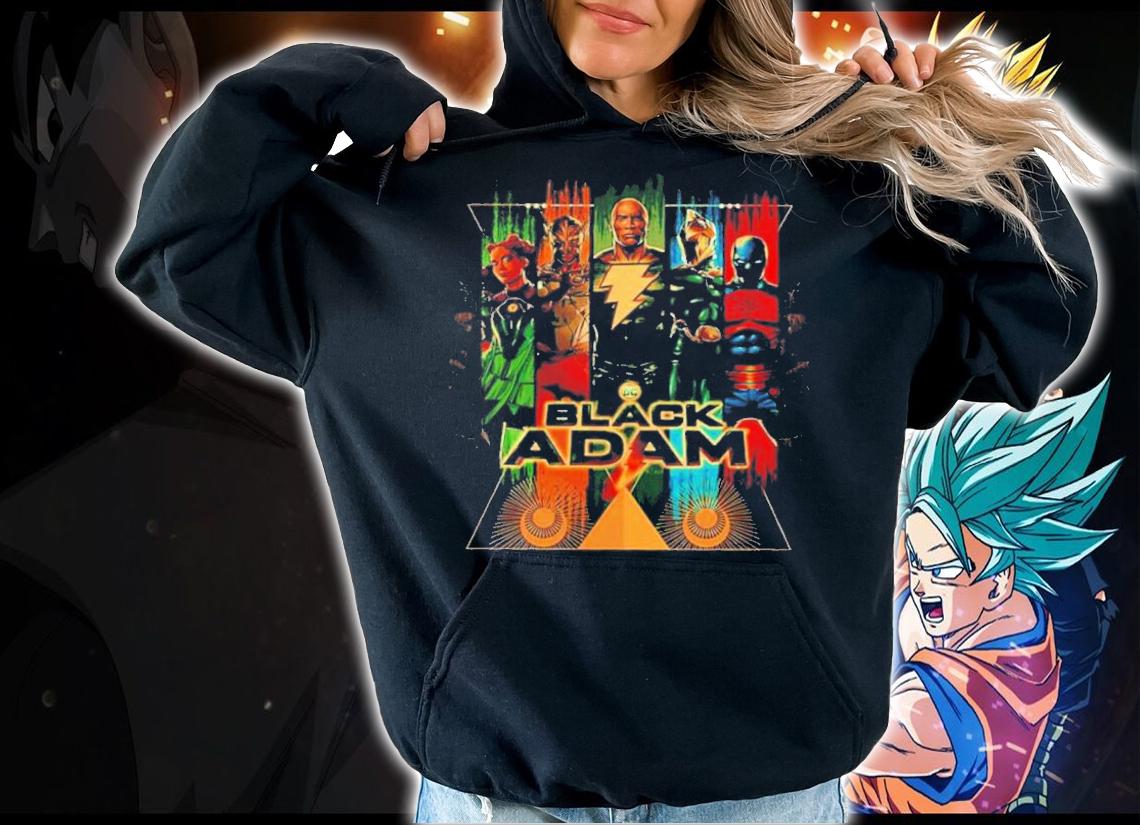 New Original 2022 Black Adam Dc Movie The Rock Dwayne Johnson t-shirt hoodie