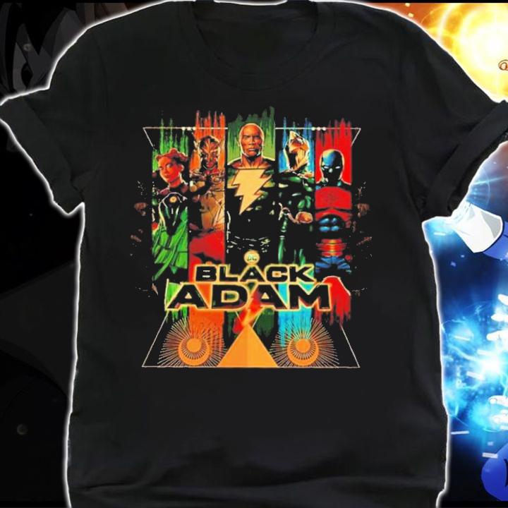 New Original 2022 Black Adam Dc Movie The Rock Dwayne Johnson t-shirt shirt