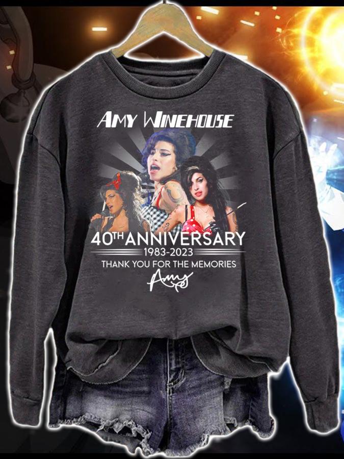 Amy Winehouse 40th Anniversary 1983-2023 Signature Thank You For The Memories t-shirt sweatshirt