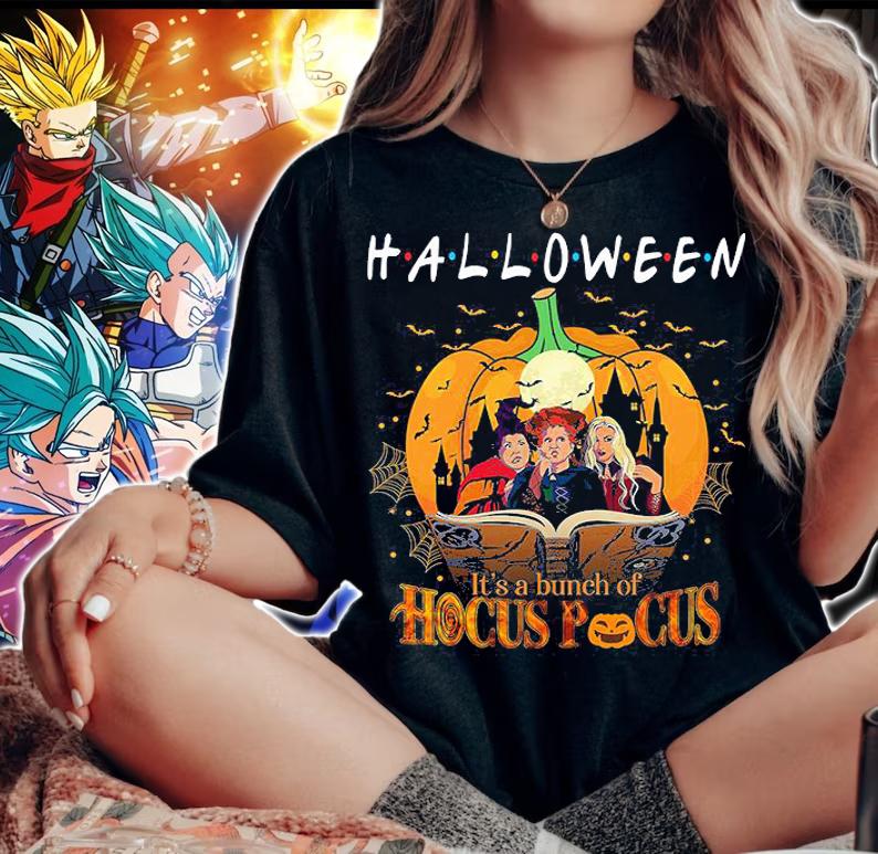 Friends Halloween Its A Bunch Of Hocus Pocus t-shirt woman shirt