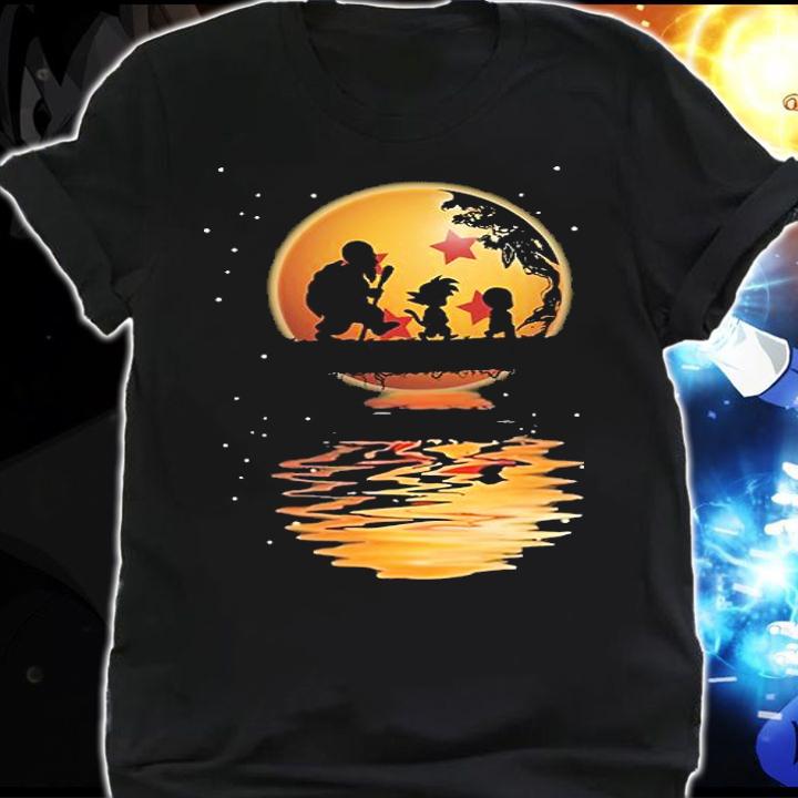 Reflection Dragon Ball Z Characters Water Mirror t-shirt shirt