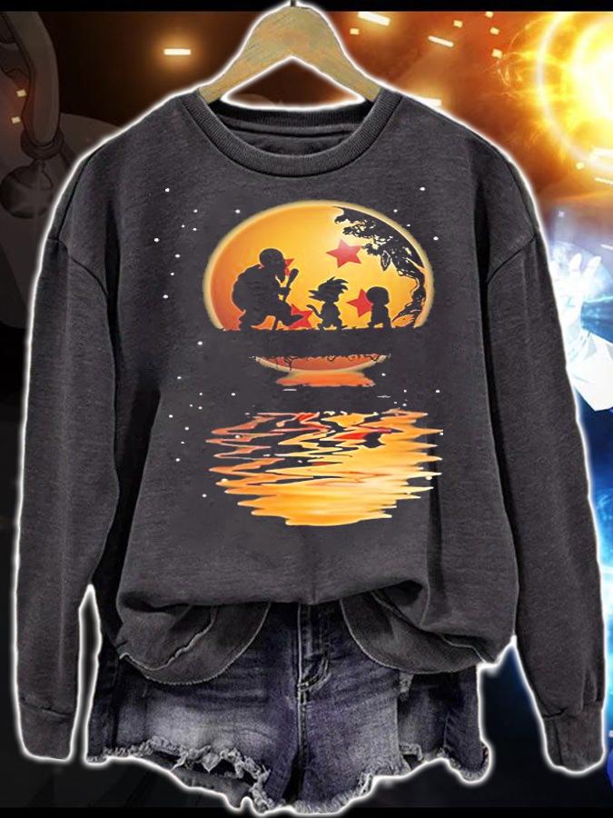 Reflection Dragon Ball Z Characters Water Mirror t-shirt sweatshirt