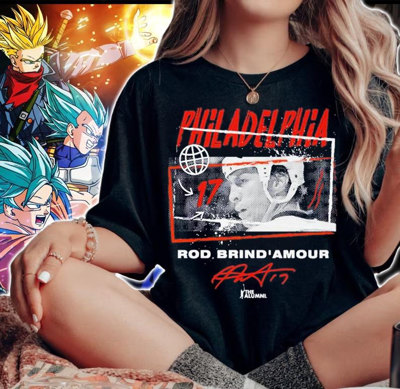 Rod Brind'Amour Philadelphia Tones Hockey Signature Shirt t-shirt woman shirt