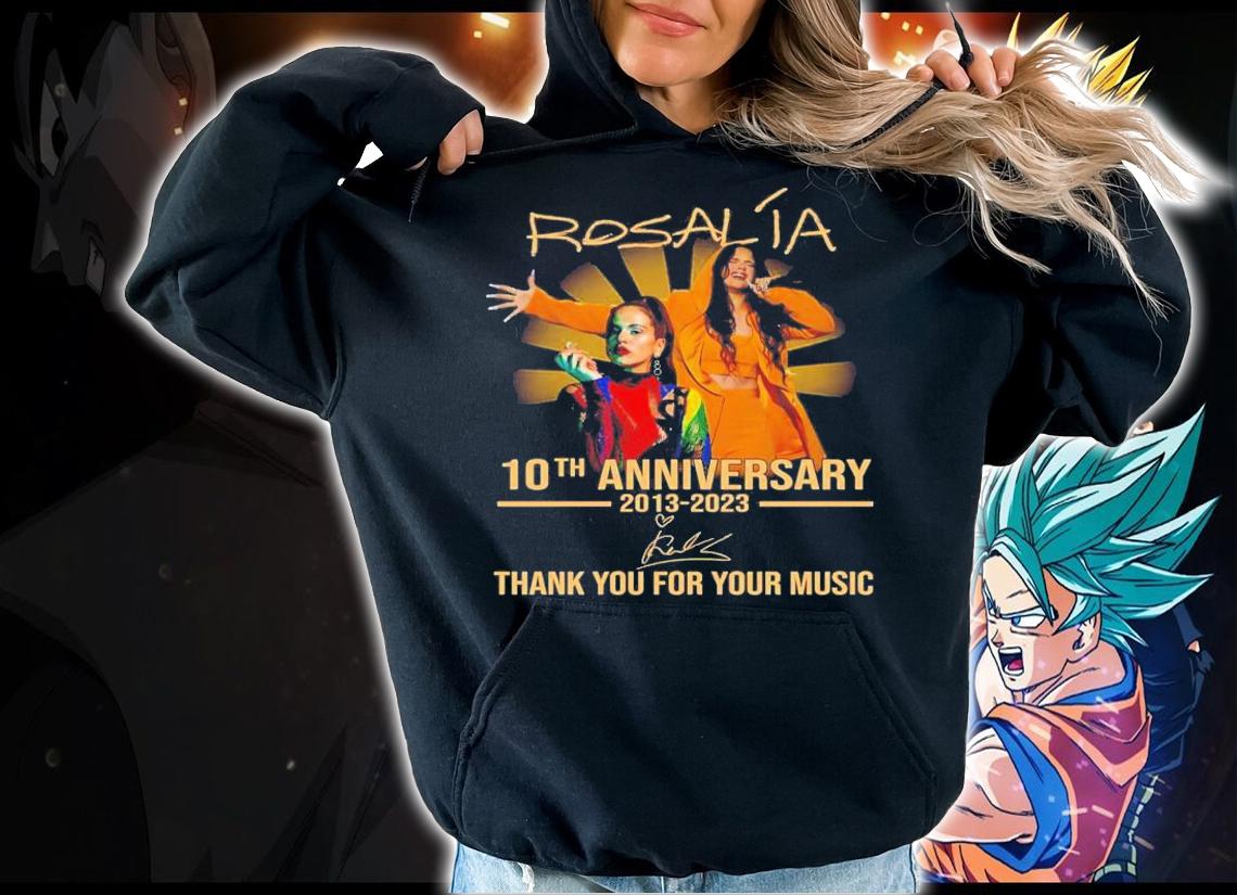Rosala 10th Anniversary 2013-2023 Signature Thank You For Your Music T-Shirt t-shirt hoodie