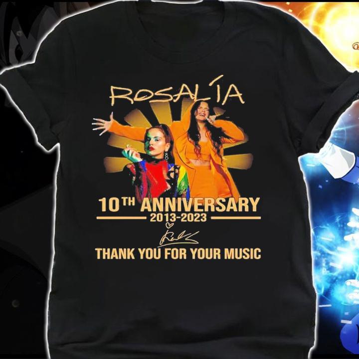 Rosala 10th Anniversary 2013-2023 Signature Thank You For Your Music T-Shirt t-shirt shirt