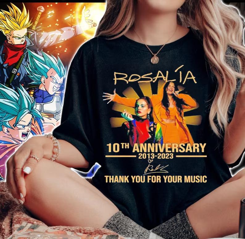 Rosala 10th Anniversary 2013-2023 Signature Thank You For Your Music T-Shirt t-shirt woman shirt
