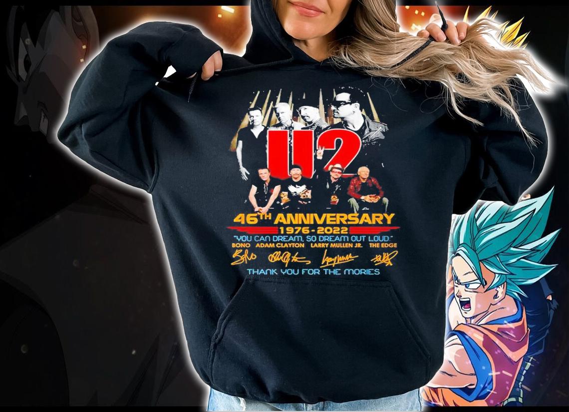 U2 46th anniversary 1976 2022 thank you for the memories shirt t-shirt hoodie