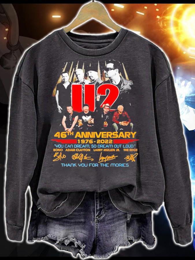 U2 46th anniversary 1976 2022 thank you for the memories shirt t-shirt sweatshirt