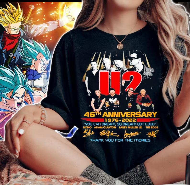 U2 46th anniversary 1976 2022 thank you for the memories shirt t-shirt woman shirt