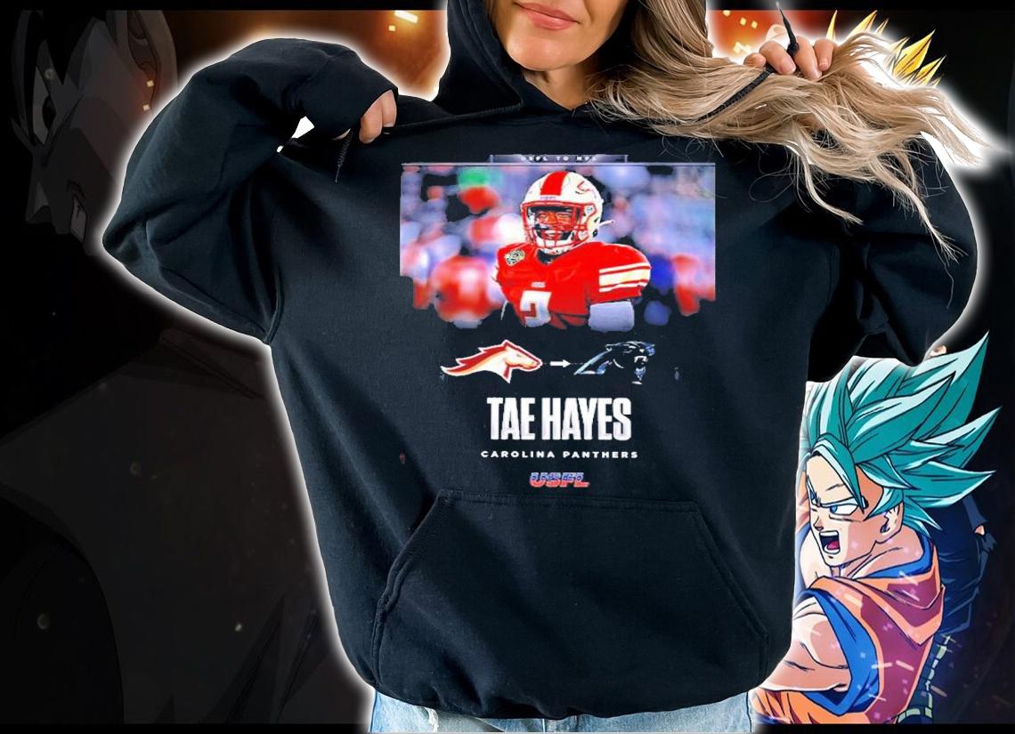 USFL Champion CB Tae Hayes Signed With Carolina Panthers Shirt t-shirt hoodie