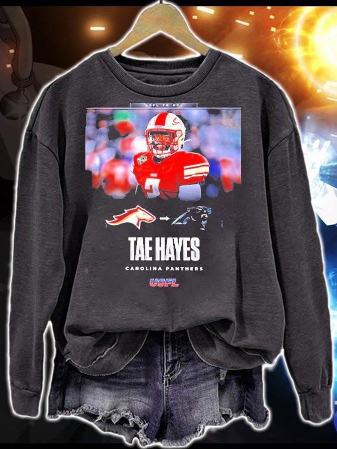 USFL Champion CB Tae Hayes Signed With Carolina Panthers Shirt t-shirt sweatshirt
