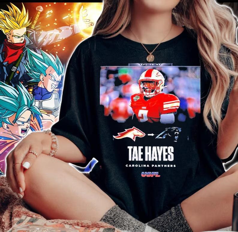 USFL Champion CB Tae Hayes Signed With Carolina Panthers Shirt t-shirt woman shirt