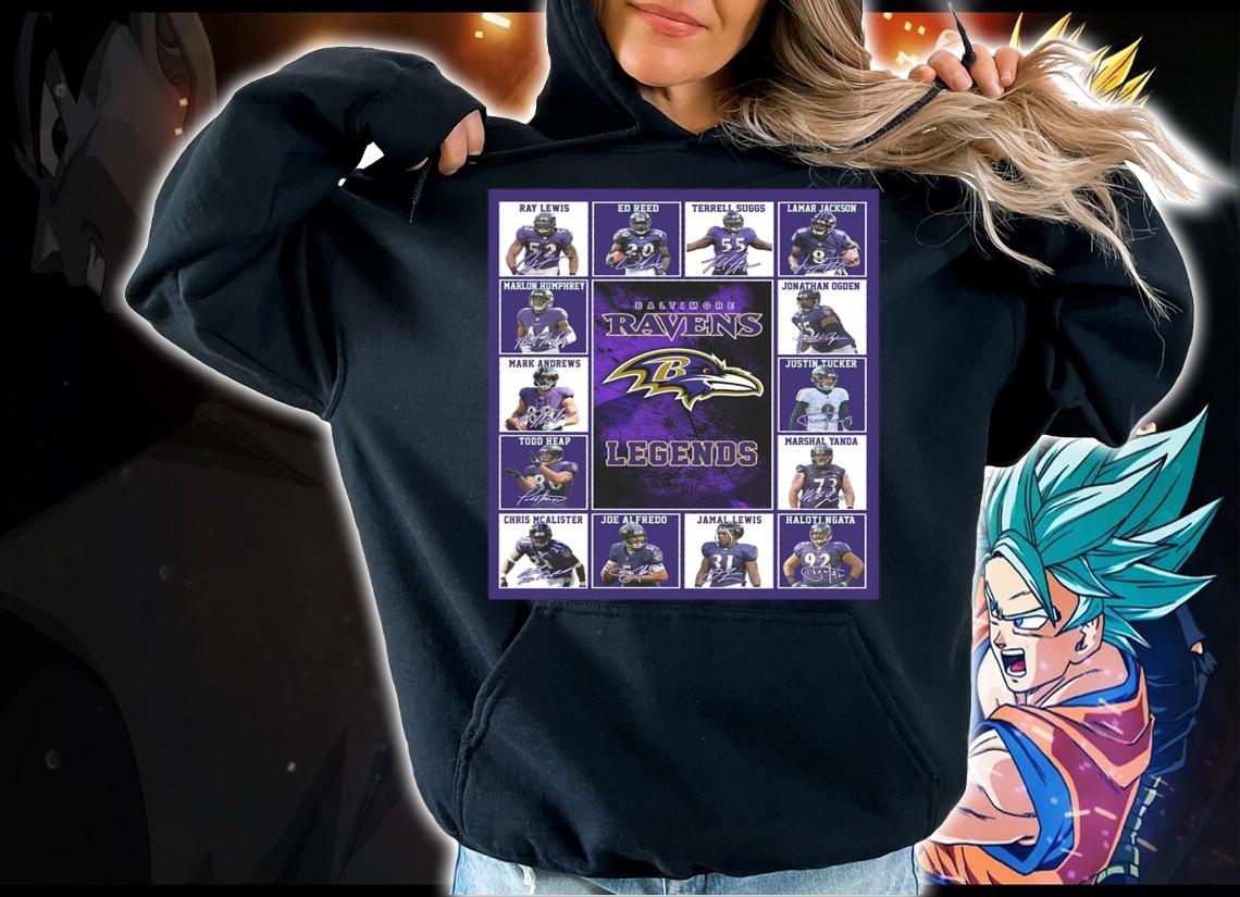 Baltimore Ravens Legends Best Players Signatures t-shirt hoodie