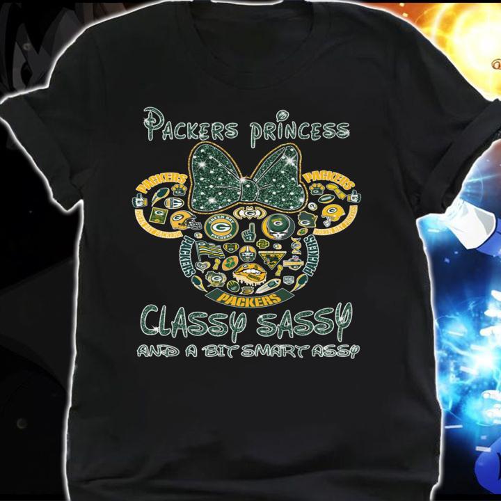 Minnie Mouse Green Bay Packers Princess Classy Sassy And A Bit Smart Assy t-shirt shirt