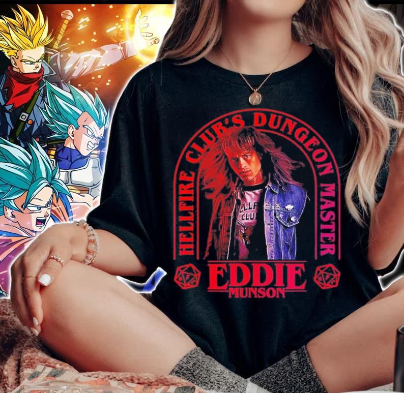 Stranger Things 4 Eddie Munson Hellfire Club Dungeon Master Shirt t-shirt woman shirt