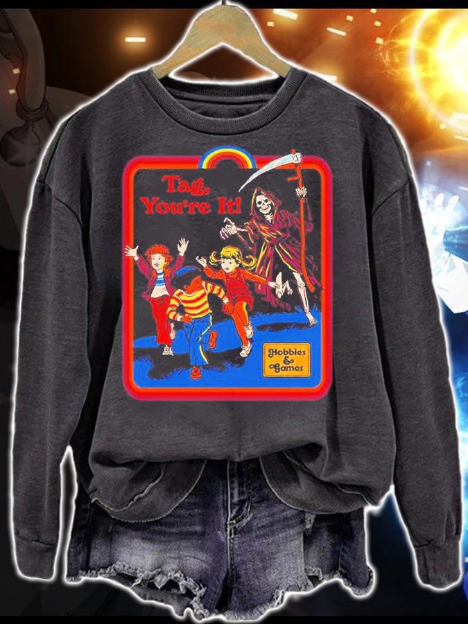 Tag You're It Halloween Art Shirt t-shirt sweatshirt