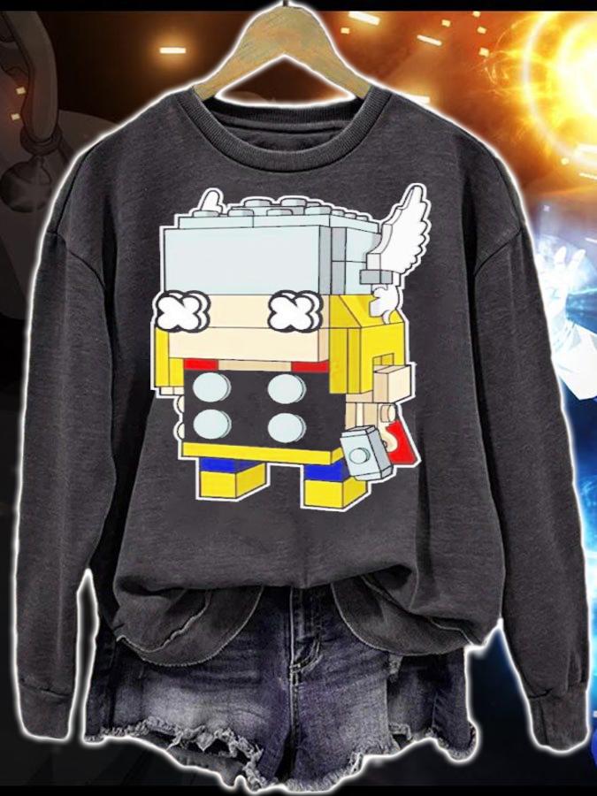 The God Of Thunder Brick Head Thor Love And Thunder Shirt t-shirt sweatshirt