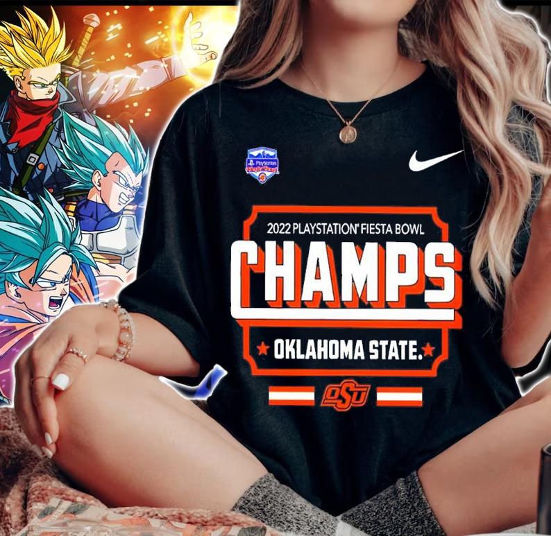 2022 Playstation Fiesta Bowl Champs Oklahoma State Shirt t-shirt woman shirt