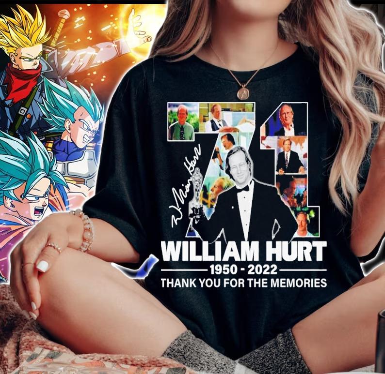 71 Years William Hurt 1950-2022 Signatures Thank You For The Memories Shirt t-shirt woman shirt