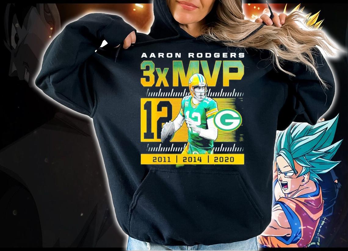 Aaron Rodgers 3x MVP Green Bay Packers Shirt t-shirt hoodie