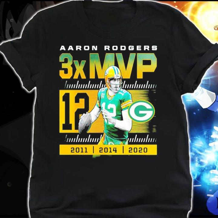 Aaron Rodgers 3x MVP Green Bay Packers Shirt t-shirt shirt