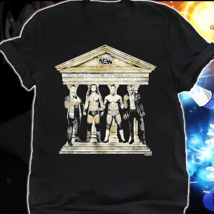 AEW The Four Pillars Of All Elite Wrestling Shirt t-shirt shirt