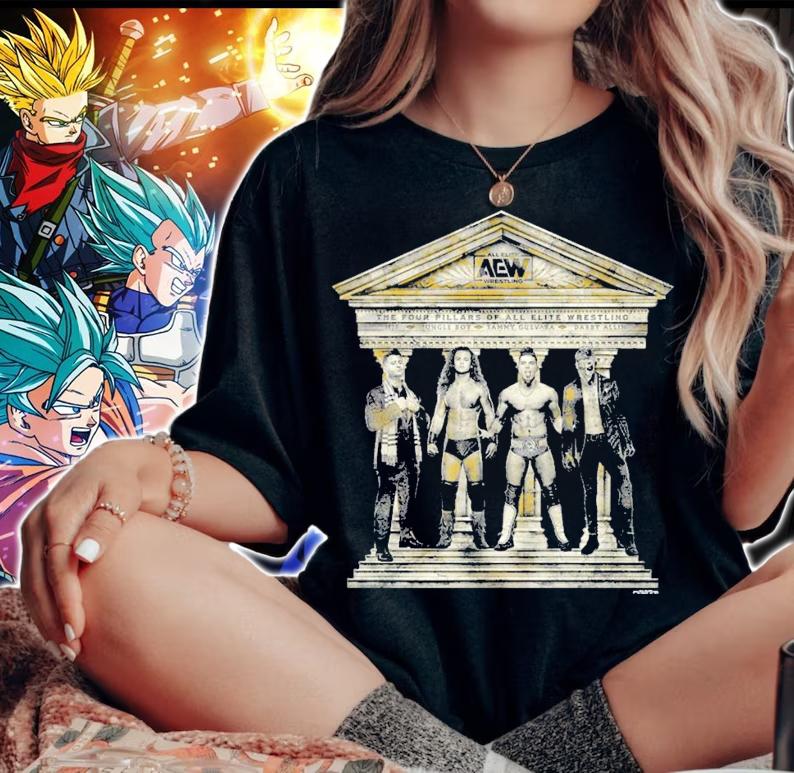 AEW The Four Pillars Of All Elite Wrestling Shirt t-shirt woman shirt
